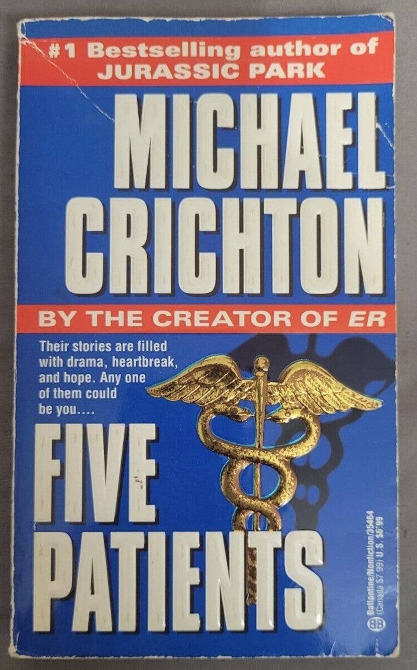 Five Patients Michael Crichton Book Paperback